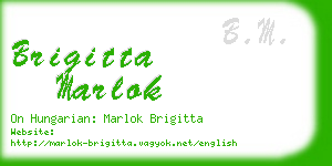 brigitta marlok business card